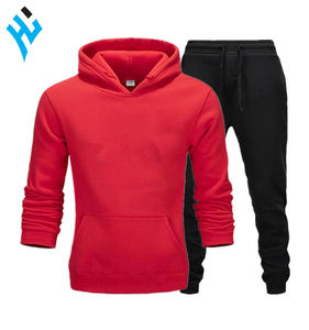 2025ใหม่ชุดกีฬามีฮู้ดแบบรูดซิปขึ้นของผู้ชายชุดวอร์ม2ชิ้นทรงสลิมฟิต - Product Image 5