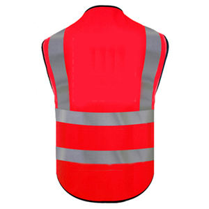 Gilet de sécurité réfléchissant imprimé personnalisé à la mode pour adultes beau nouveau design en polyester à bas prix logo personnalisé OEM - Product Image 4