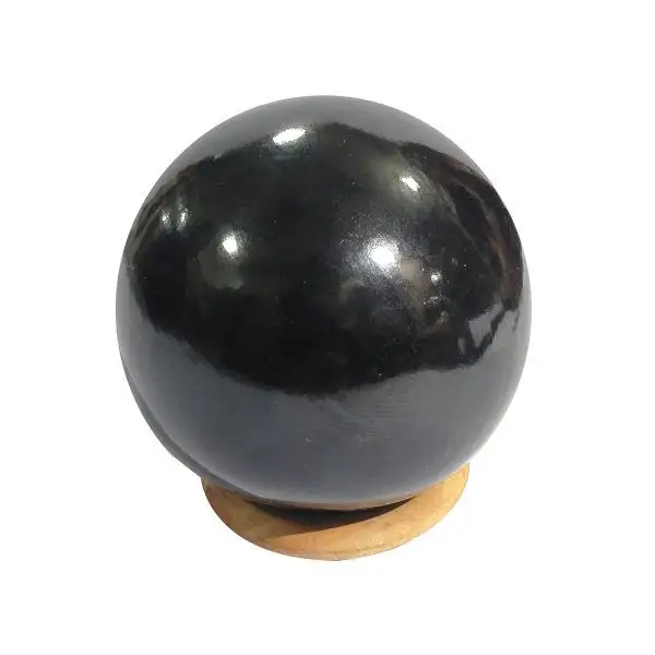 Sfere di colore nero di pietra di agata naturale per la guarigione di sfere di agata nera di agata di pietra preziosa all'ingrosso di migliore qualità