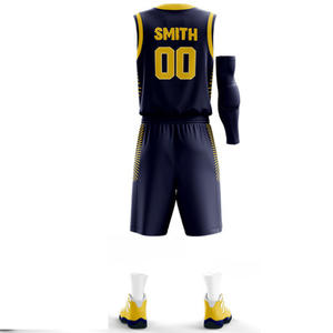 Kit de basket-ball personnalisé de haute qualité pour hommes, uniforme de ballon, Design de sublimation, personnalisé, nouvelle collection - Product Image 3