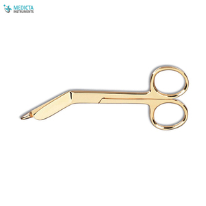 Ciseaux de Bandage plaqué or 4, ciseaux chirurgicales de qualité Fine, 1/2 pouces, livraison gratuite - Product Image 6