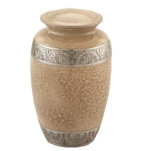 Urna de Metal con grabado de latón para cenizas, granito verde, urna de cremación para adultos, estilo americano/europeo - Product Image 2