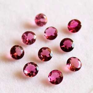 Tourmaline forme ronde Rose coupe à facettes en vrac pierres précieuses Cabochon fabrication de bijoux prix de gros naturel bonne qualité - Product Image 1