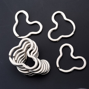 Cung Cấp Chất Lượng Cao Hình Dạng Khác Nhau Trái Tim Hình Chữ Nhật Sao Hình Dạng Chia Vòng Keyring - Product Image 6