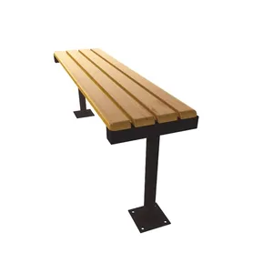 New Products Outdoor Metal Bench with Handrail Rest Chair Patio Bench Outdoor Furniture Outdoor Area Outdoor Table Garden Wooden
