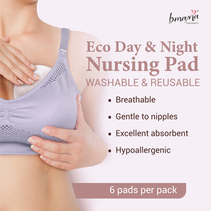 Coussin pour soutien-gorge d'allaitement en coton biologique, tissu doux et confortable, absorbant jetable, pour les petites mamans à gros seins, 6 pièces par boîte - Product Image 2