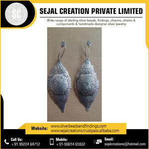 Vente en gros de dernières boucles d'oreilles en argent 925 à la mode boucles d'oreilles en pierres précieuses au prix de gros - Product Image 2