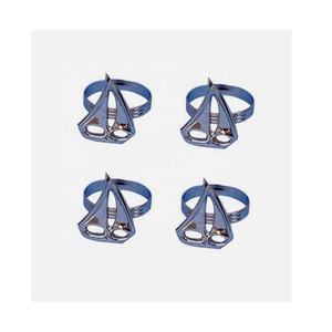 Boat Shape Napkin <b>Ring</b> Nickel Plated Hotel Style <b>Towel</b> Rack Brushed Napkin <b>Ring</b> Unique Personalized Engraving for Hotel Use - Product Image 2