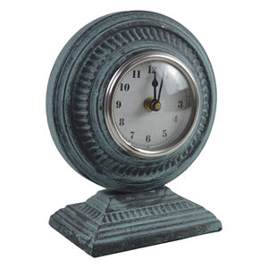 Horloge de Table en fonte avec finition multicolore, horloge de Table à thème Antique, idéale pour la décoration de la maison, le bureau - Product Image 5