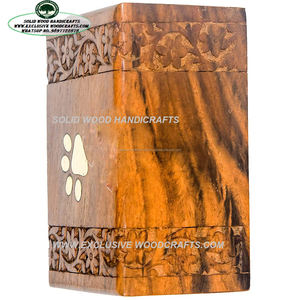 High Quality Wooden Cremation Urns <b>for</b> Cat and Dog <b>Ashes</b> Funeral Urn Wood Pet Urns Wooden <b>Box</b> Supplier - Product Image 3