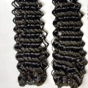 Perruques brésiliennes naturelles Remy, cheveux humains, frisés, bruts, Deep Curly, trame de cheveux indiens, lace Closure frontal, pour la fête - Product Image 1