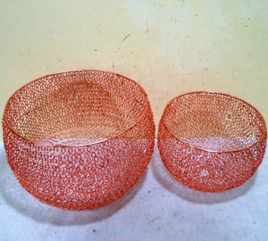 Rose Gold Fruit & Vegetables kitchen wire storage basket