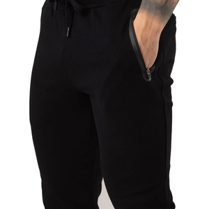 Men's Clothing Breathable Quick Dry <b>Pants</b> & Trousers Cotton High Waist With Pocket Street Wear Joggers <b>Pant</b> Trouser <b>Black</b> Color - Product Image 3