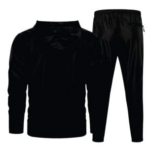 Survêtement unisexe en polaire coupe ajustée, conçu sur mesure, avec propriétés antibactériennes et respirantes, service OEM pour sweat à capuche, veste et bas de survêtement. - Product Image 2