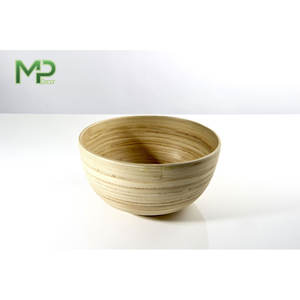 ชามสลัดไม้ไผ่ธรรมชาติทำด้วยมือในเวียดนามพร้อมผลิตภัณฑ์หัตถกรรมที่ผ่านการรับรองออร์แกนิก - Product Image 2