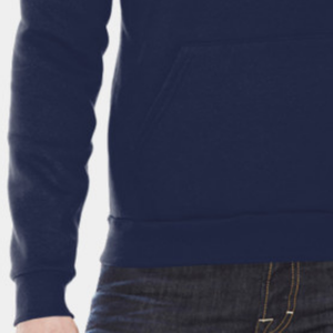 Jersey de invierno de gran tamaño con hombros descubiertos de alta calidad para hombre, estampado de logotipo personalizado bordado, Sudadera con capucha de calle sólida - Product Image 3