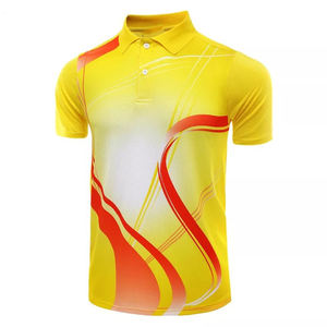 เสื้อโปโลพิมพ์ลายแบบซับลิเมชั่นคุณภาพสูงสำหรับผู้ชาย ขายส่ง เสื้อโปโลแขนสั้นผู้ชายผ้าโพลีเอสเตอร์ 100% แบบกำหนดเอง - Product Image 1