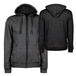 Sudadera de poliéster con capucha y sudor para hombre, camisa azul de alta calidad OEM, bordado liso personalizado, ropa para hombre - Product Image 1