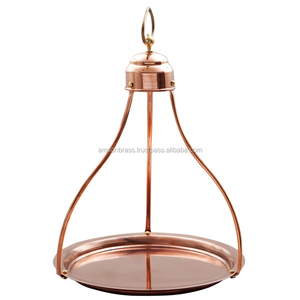 Plateau de service alimentaire en cuivre au design attrayant, fabricant de plateaux de service alimentaire en cuivre, plateau de service alimentaire en cuivre pour usage artisanal - Product Image 2