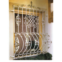 Rejillas de seguridad decorativas para ventanas, barandillas de hierro personalizadas para diseño de casa