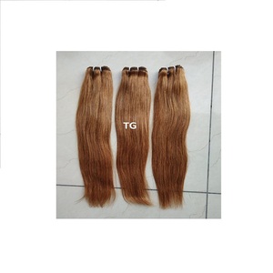 เปรู Weft การรวมกลุ่มทองตรง100% ที่ยังไม่ได้เรมี่เวอร์จินมนุษย์ผมหนังกำพร้าชิดขยายผู้ขายอินเดียสำหรับสตรี - Product Image 1
