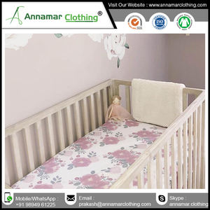Factory Sale Cotton Baby <b>Fitted</b> <b>Sheet</b> Baby Crib Bedding Set with High Quality - Product Image 4