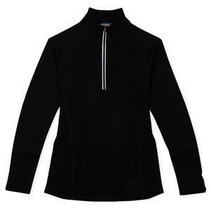 Suéter de media cremallera Merino para mujer de calidad Producto temático de caballos - Product Image 4