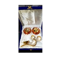 Bougie artisanale en laiton, parfumée à la rose, personnalisable, longue durée de combustion, réutilisable, traditionnelle pour Diwali, Noël, Deepak, Diya, Puja