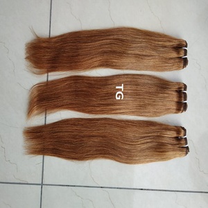 เปรู Weft การรวมกลุ่มทองตรง100% ที่ยังไม่ได้เรมี่เวอร์จินมนุษย์ผมหนังกำพร้าชิดขยายผู้ขายอินเดียสำหรับสตรี - Product Image 2