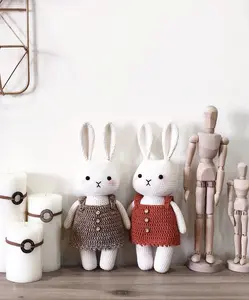 时尚奶棉可爱动物Amigurumi越南手工定制设计和尺寸安全婴儿钩针玩具