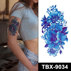 Tatuajes temporales de rosas para <span class=keywords><strong>mujer</strong></span>, arte corporal Sexy, resistentes al agua, novedad, venta al por mayor - Product Image 6