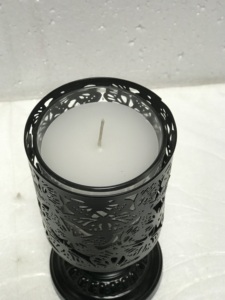 Vela de hierro y vidrio con forma votiva de Metal, bote de mesa con diseño de mariposas perfumadas, redondo, perfumado, nuevo diseño - Product Image 3