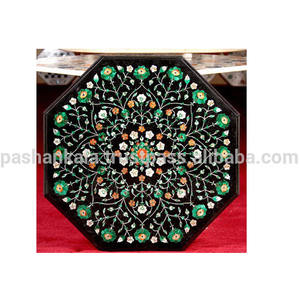 Mesa de centro con incrustaciones de mármol antiguo - Product Image 1