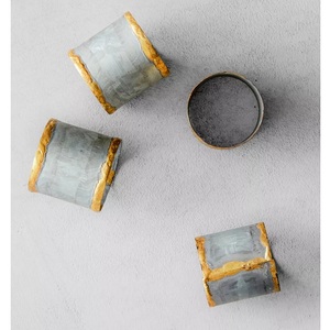Handmade Premium Quality Metal Napkin Ring New Decorative Design Napkin Holder for Tables Weddings Parties - Product Image 6