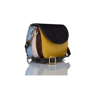 New Style Recycled Leather Stubby Color <b>Sling</b> <b>Bag</b> High Quality Animal Print Fur Leather Handbag Multi Colour Women Shoulder <b>Bag</b> - Product Image 5