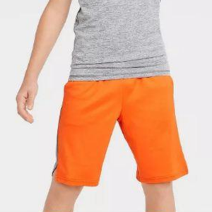 Pantalones cortos de baloncesto naranja con tira para hombre/niño al por mayor - Product Image 5