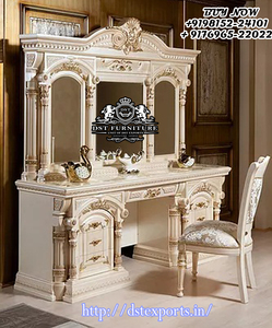 Meubles de chambre à coucher sculptés de style Empire Mughal, meubles de chambre à coucher de style Maharaja, meubles de chambre à coucher sculptés de style indien Taj Mahal - Product Image 3