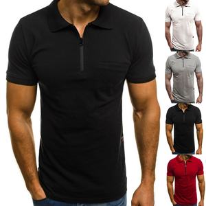 Camiseta lisa y elegante para hombre, camisa barata de poliéster 100% - Product Image 1