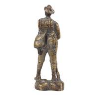 Statuettes maches en laiton doré, Sculptures militaires faites à la main, Statue en pièces de décoration, articles cadeaux