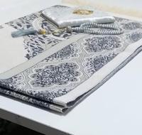 Tapis de prière musulman tissé à la machine en coton turc antimicrobien, lavable, durable, personnalisé, toutes saisons, camping, voyage, bureau