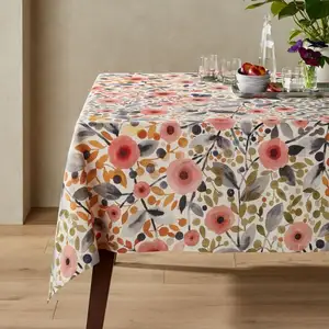 Nappe de Table en coton imprimé personnalisé, OEM ou ODM, bon marché