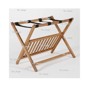 ชั้นเก็บสัมภาระสีทองไม้ดีไซน์คลาสสิกพร้อมชั้นวางรองเท้า - Product Image 2