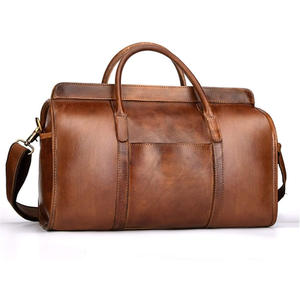 Stylish Luxury Vintage Heavy Duty Duffel <b>Bag</b> Custom Logo England Japan Style Premium PU Genuine Leather for <b>Gym</b> Storage Use - Product Image 5