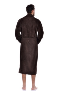 Peignoirs de luxe de haute qualité au meilleur prix, 100% coton turc, tissu éponge épais, couleur expresso - Product Image 6