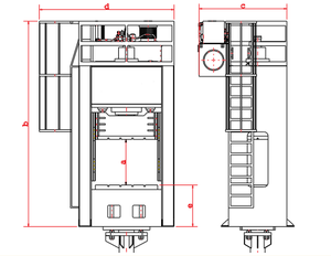 Presse hydraulique à dessin en profondeur, pressoir - Product Image 2