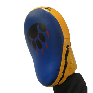 High Quality New Arrival Leather Boxing Focus Mitts Hand <b>Pad</b> Boxing Curved Punching Mitts Focus <b>Pads</b> - Product Image 5