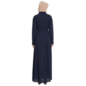 Moderne Géométrique Femmes Abaya Simple Dames Combinaisons Courtes Mode Coupe-Vent Veste D'été Disponible Grand XL Belle Musulmane - Product Image 3