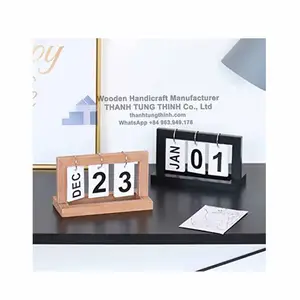 Verkaufsschlager Holzschreibtischskalender Desktop-Kalender für Heim- bzw. Bürodekoration WhatsApp +84 961005832