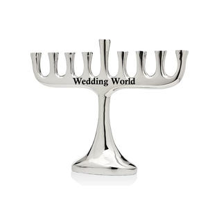 Bougeoir en métal au design attrayant Bougeoir fait à la main de qualité supérieure Forme personnalisée Bougie en métal design Menorah - Product Image 1