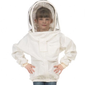 Costume d'apiculture pour jeunes Veste en coton avec capuche NZ et chapeau rond Confortable Respirant pour l'été pour les jeunes apiculteurs - Product Image 1